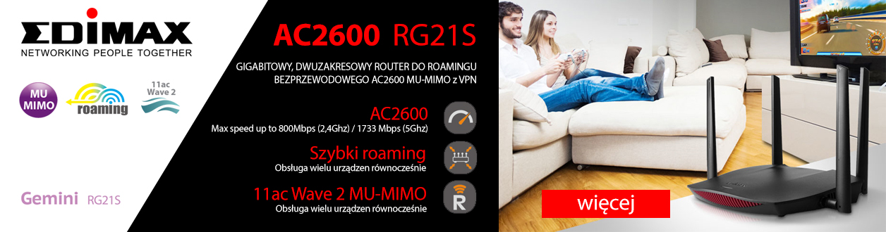 Router Edimax RG21S – prędkość w standardzie AC2600!