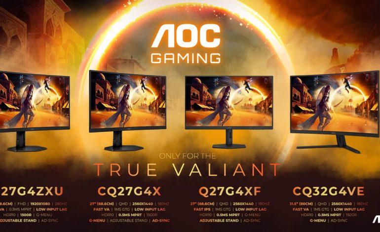  AOC GAMING G4: Nowe monitory dla graczy z MBR Sync i Adaptive-Sync