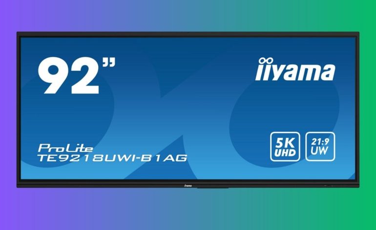 iiyama wprowadza 92-calowy ekran dotykowy Ultra-Wide 5K